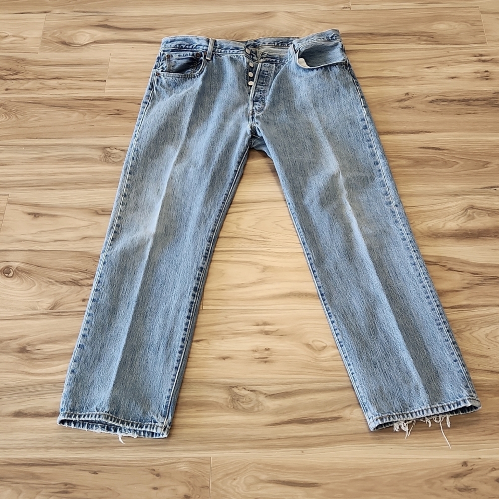 Levi's 501 Button Fly Denim Jeans waist 40 length 32